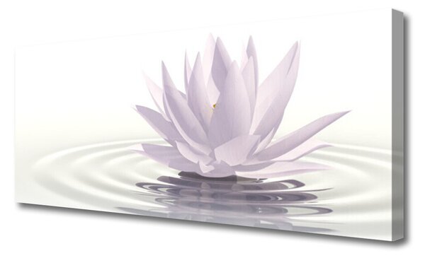 Tablou pe panza canvas Water Flower Art White