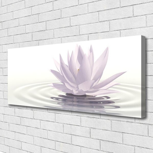 Tablou pe panza canvas Water Flower Art White