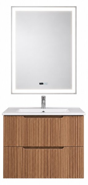 Set Mobilier Baie Suspendat 60 cm Riflat – Faggio (Fag) SET MOBILIER CU OGLINDA LED FARA DEZABURIRE