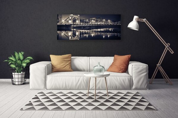 Tablou pe panza canvas Podul Arhitectura Gri