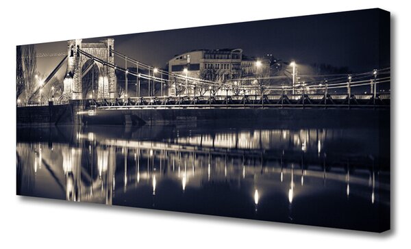 Tablou pe panza canvas Podul Arhitectura Gri
