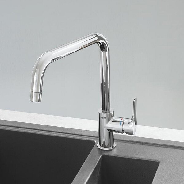 Grohe Eurosmart Cosmopolitan baterie bucătărie pe picior StarLight Chrome 32843002