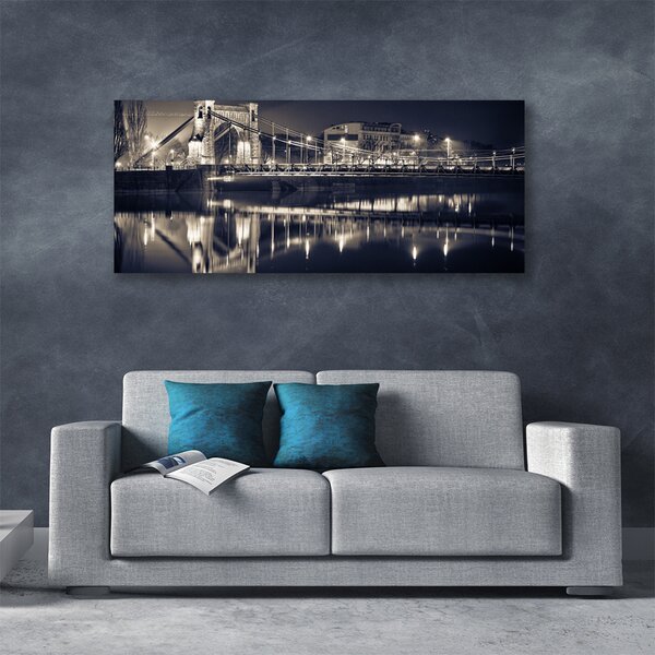 Tablou pe panza canvas Podul Arhitectura Gri