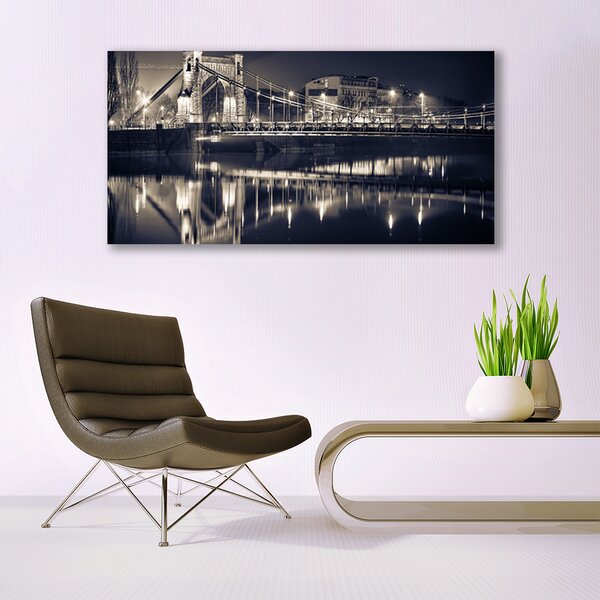 Tablou pe panza canvas Podul Arhitectura Gri