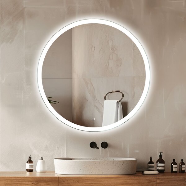 Venti Ring 80 oglindă 80x80 cm rotund cu iluminare 5907459662375