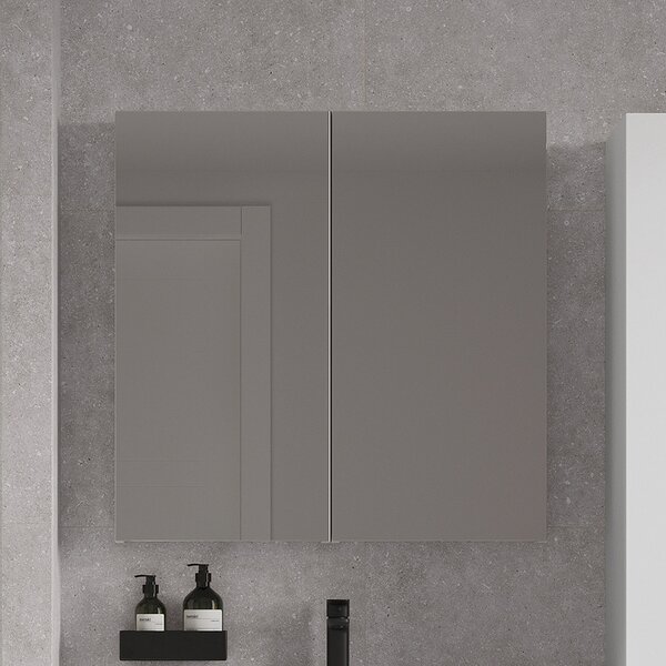Cersanit City dulap 49.4x14.1x80 cm cu oglinda alb S584-023-DSM