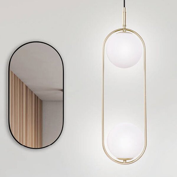 Candellux Cordel lampă suspendată 2x28 W alb-alamă 32-73464
