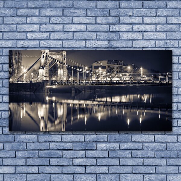 Tablou pe panza canvas Podul Arhitectura Gri