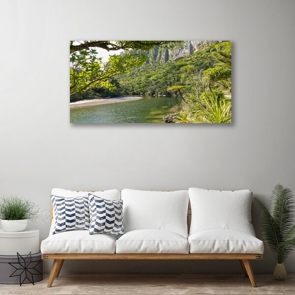 Tablou pe panza canvas Lacul Verde Natura