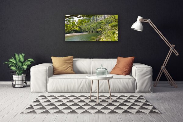 Tablou pe panza canvas Lacul Verde Natura