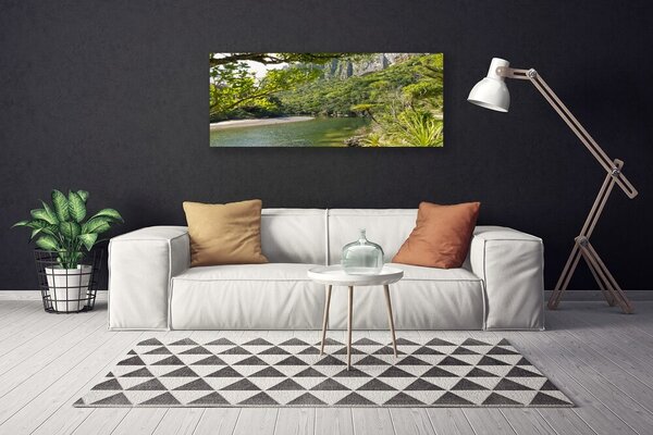 Tablou pe panza canvas Lacul Verde Natura