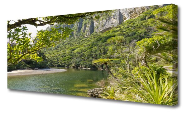 Tablou pe panza canvas Lacul Verde Natura