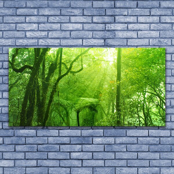 Tablouri acrilice Copaci Natura Brun Verde