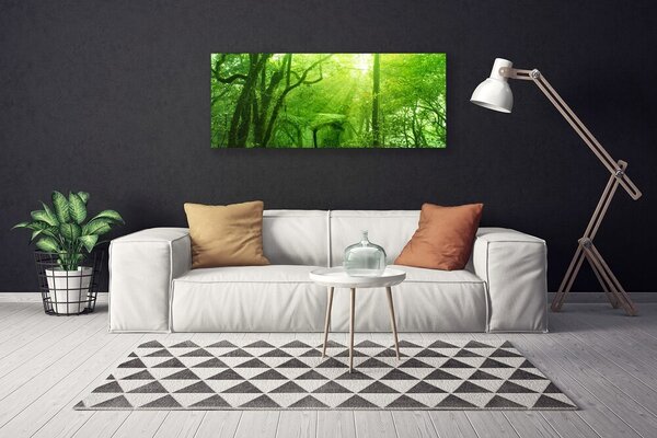 Tablou pe panza canvas Copaci Natura Brun Verde