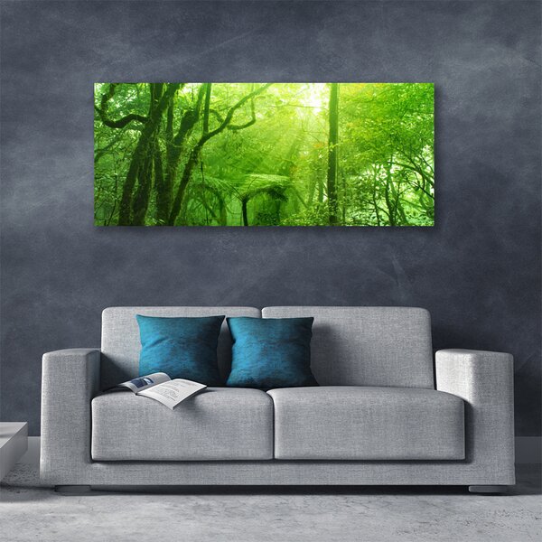 Tablou pe panza canvas Copaci Natura Brun Verde