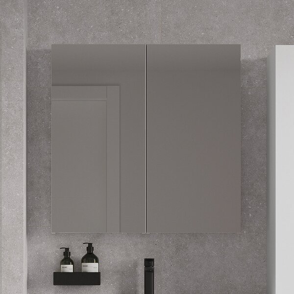 Cersanit City dulap 59.4x14.1x80 cm cu oglinda alb S584-024-DSM