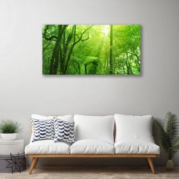 Tablou pe panza canvas Copaci Natura Brun Verde