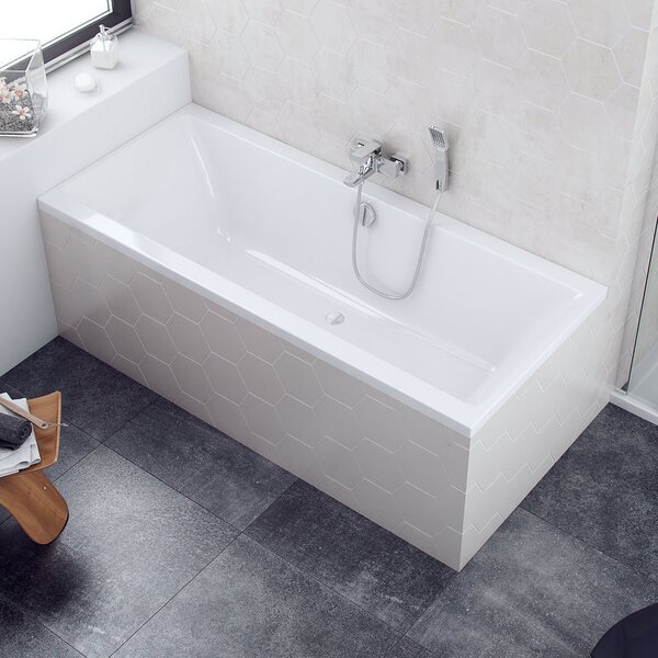Excellent Pryzmat cada dreptunghiulară 200x90 cm alb WAEX.PRY20WH