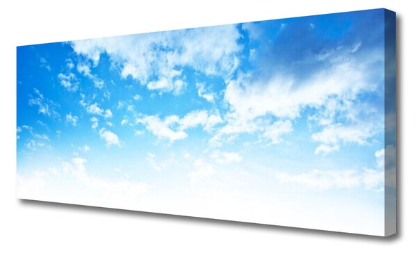 Tablou pe panza canvas Sky Peisaj Albastru Alb