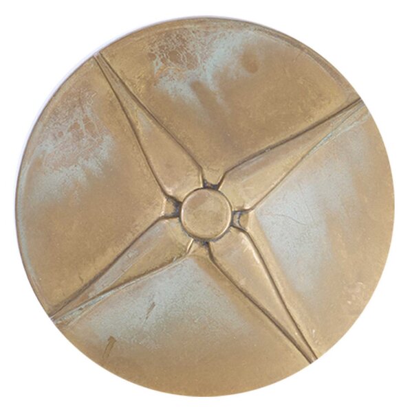 Moretti Luce Aplică de perete cu LED-uri Aura Disk, adâncime 12,5 cm, alamă antică, IP65, Bronz / Alamă Veche, Alamă, Casă de țară / Rustic