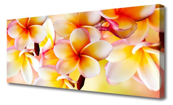 Tablou pe panza canvas Flori Floral Roșu Verde Alb