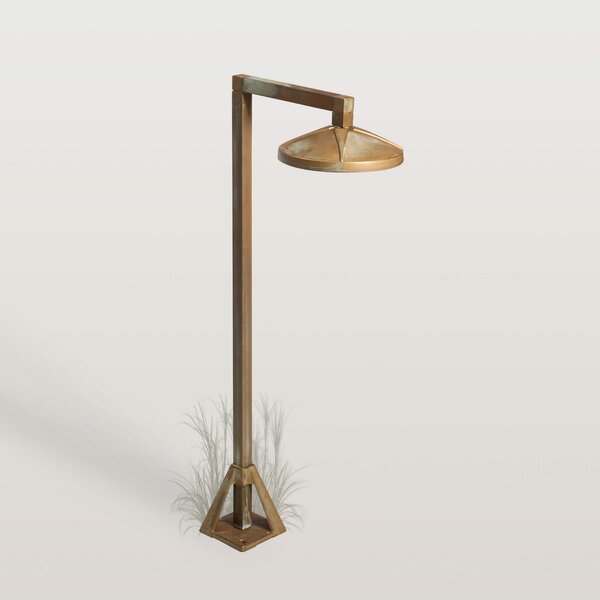 Moretti Luce Lampă cu soclu LED Aura Disk, 50 x 19 cm, alamă antică, Bronz / Alamă Veche, Alamă, Casă de țară / Rustic