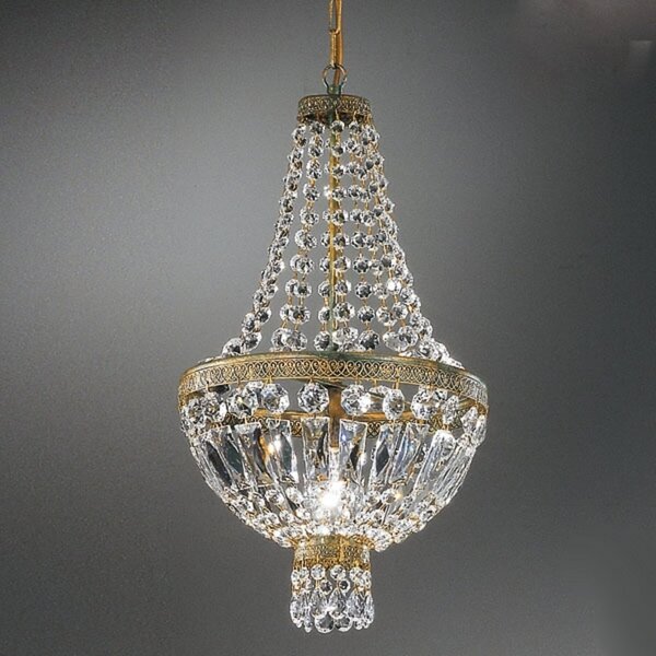 Kögl Lampă suspendată de cristal CUPOLA, reglabil, Transparent, Camera de zi / sufragerie, Metal