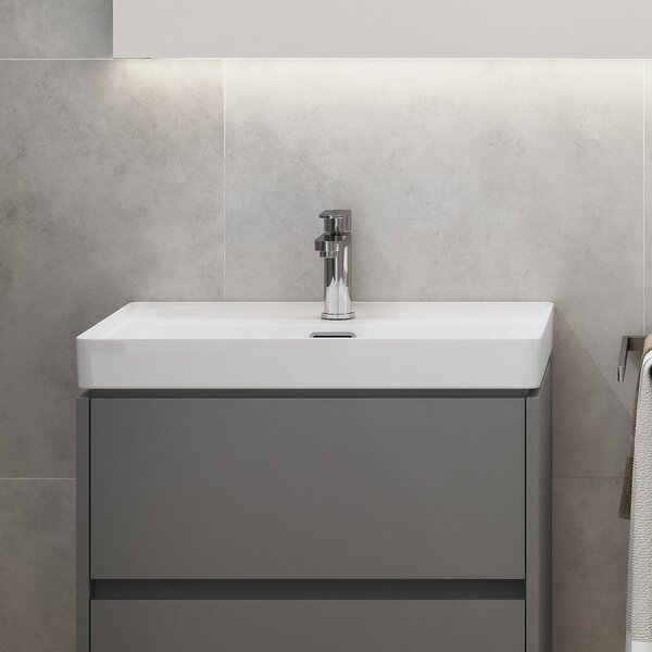 Cersanit Crea lavoar 50.5x40 cm dreptunghiular mobilier alb luciu K114-005
