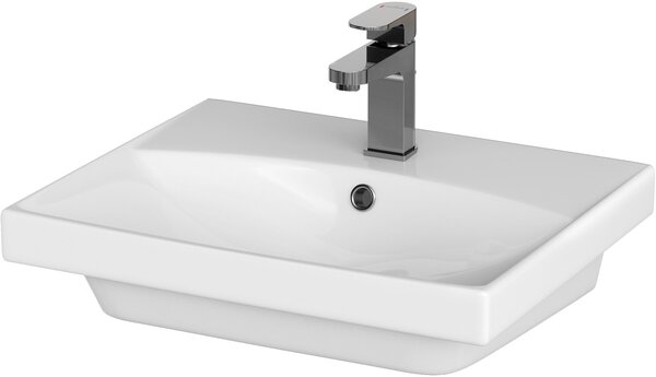 Cersanit City lavoar 50.5x40 cm dreptunghiular mobilier alb luciu K35-005