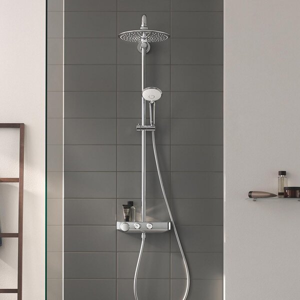 Grohe Euphoria set de duș perete cu termostat cu duș de ploaie crom 26509000