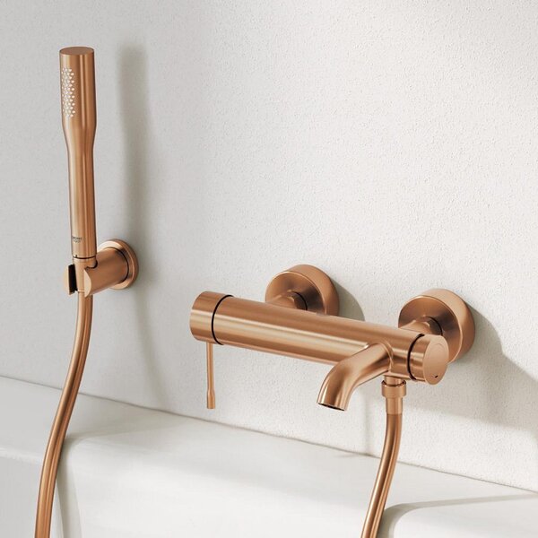 Grohe Essence baterie cadă-duș perete Brushed Warm Sunset 33624DL1