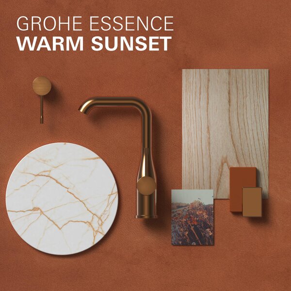Grohe Essence baterie cadă-duș perete Brushed Warm Sunset 33624DL1