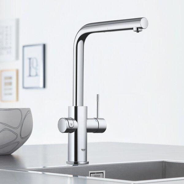 Grohe Blue set starter cu baterie bucătărie pe picior StarLight Chrome 31539000
