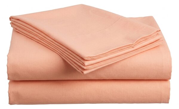 Cearsaf din bumbac LUX 140x240 cm, piersica 100% bumbac