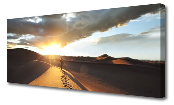 Tablou pe panza canvas Desert Peisaj Galben