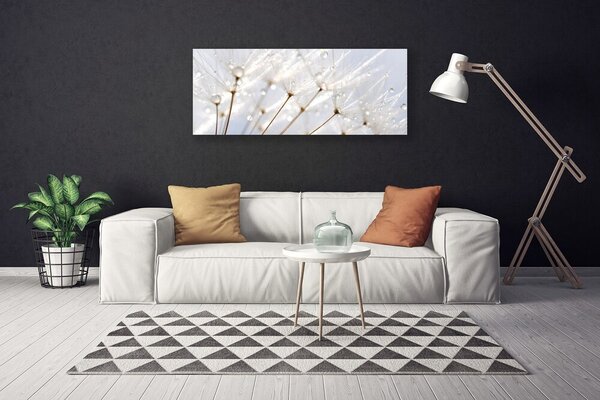 Tablou pe panza canvas Păpădie Floral Alb