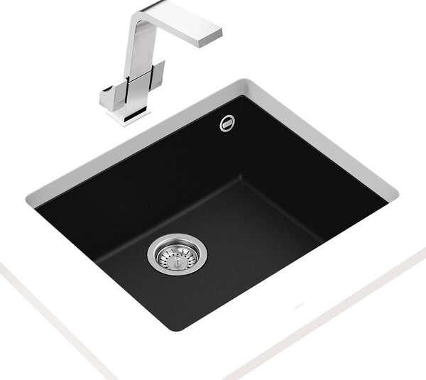 Teka Square chiuveta tegranit 54x44 cm negru 115230020