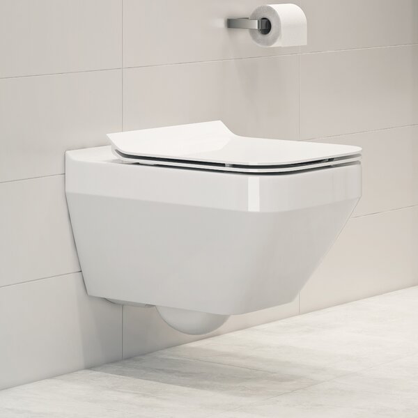 Cersanit Crea vas wc agăţat fără margine alb K114-016