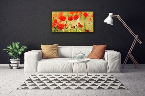 Tablou pe panza canvas Maci Natura Roșu Verde