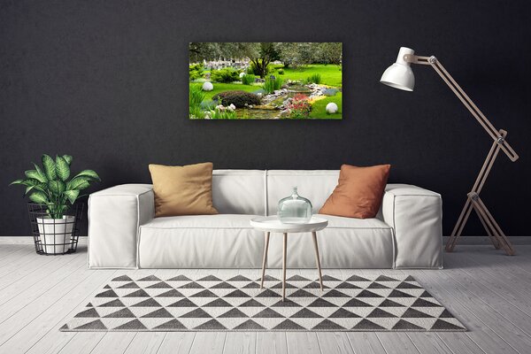 Tablou pe panza canvas Grădină Natura Verde Brun
