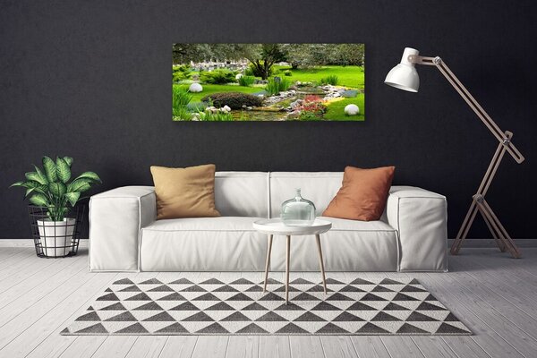 Tablou pe panza canvas Grădină Natura Verde Brun