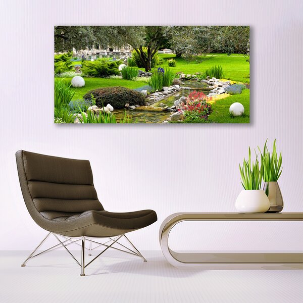 Tablou pe panza canvas Grădină Natura Verde Brun