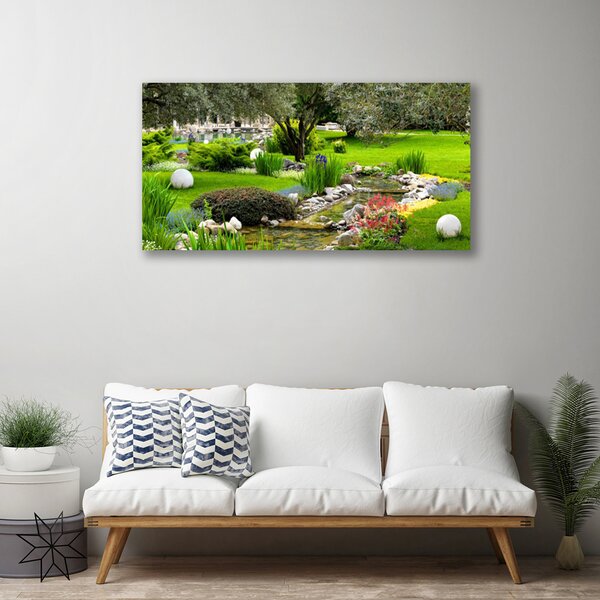 Tablou pe panza canvas Grădină Natura Verde Brun
