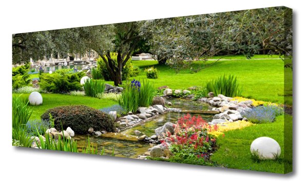 Tablou pe panza canvas Grădină Natura Verde Brun