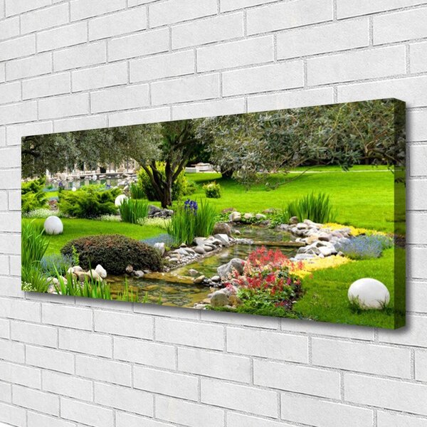 Tablou pe panza canvas Grădină Natura Verde Brun