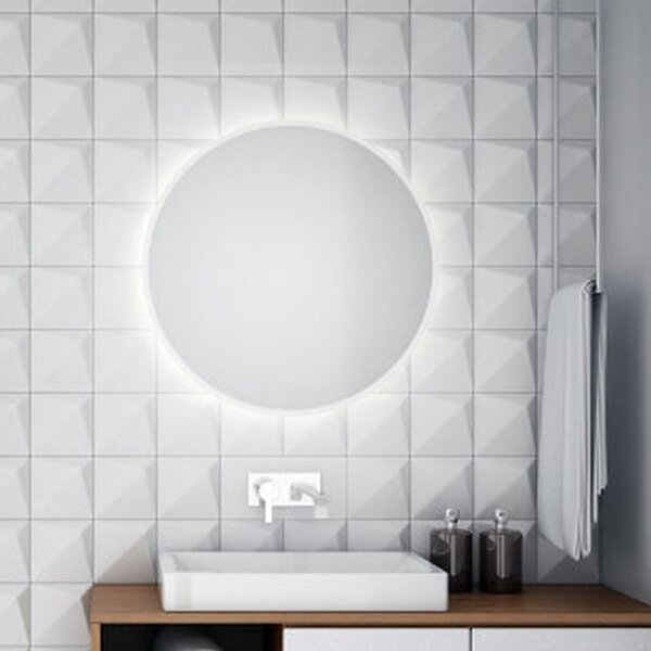 Dubiel Vitrum Senso oglindă 70x70 cm rotund cu iluminare 5905241006963