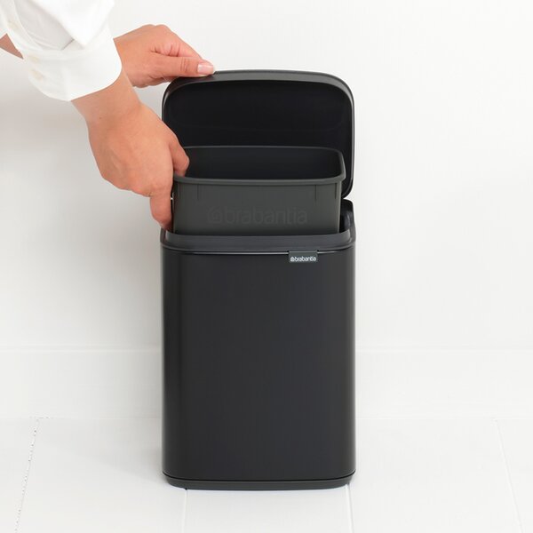 Brabantia Bo cos de gunoi 4 l negru 222481