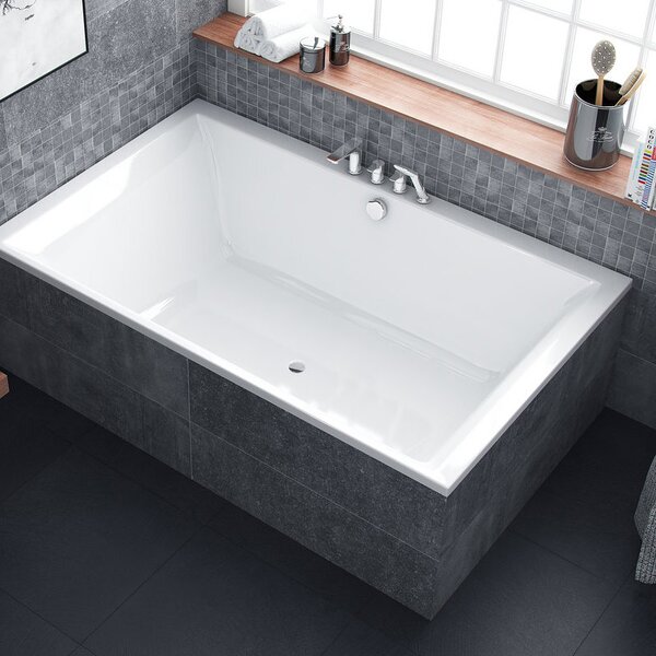 Excellent Crown Lux cada dreptunghiulară 190x120 cm alb WAEX.CRO19WH