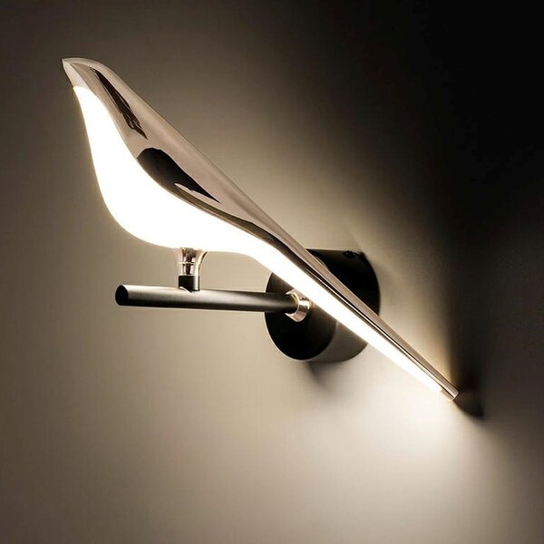 Moosee Bird lampă de perete 1x9 W alb-negru-auriu MSE010100292