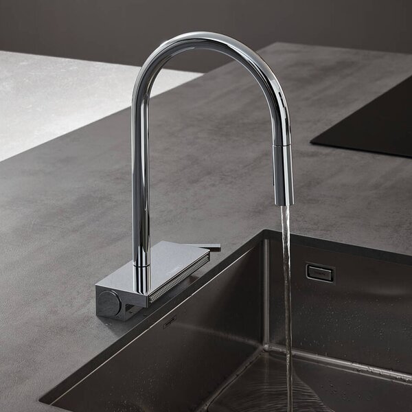 Hansgrohe Aquno Select M81 baterie bucătărie pe picior crom 73831000